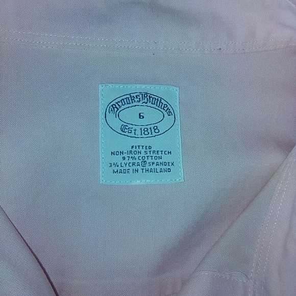 BROOKS BROTHERS, long sleeve pink button down shirt. - Picture 8 of 8